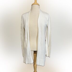 GAP Textured Open Cardigan - Snow Cap